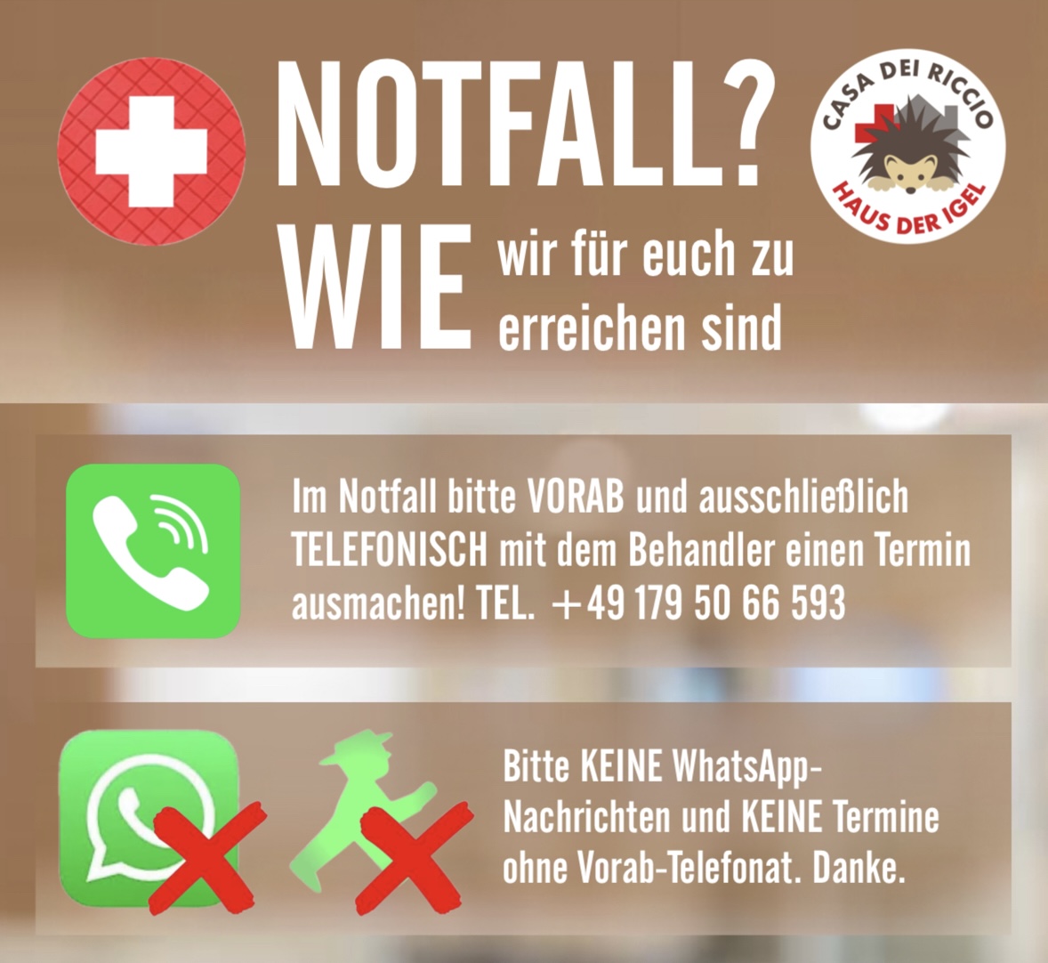 Erreichbarkeit kurz